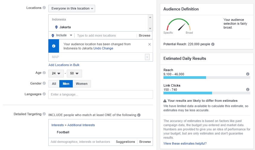 facebook core audience