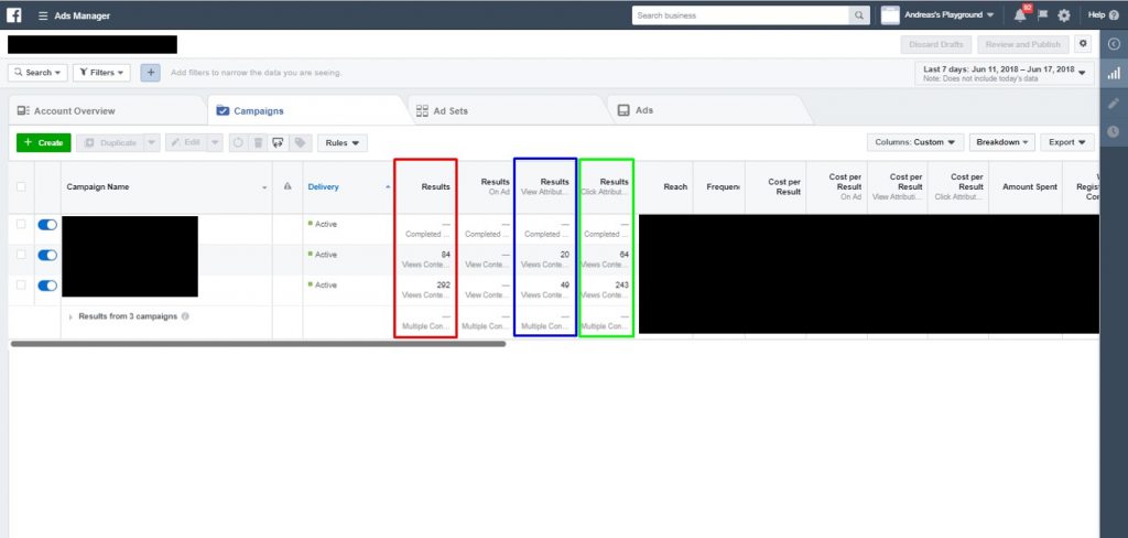 attribution window di facebook
