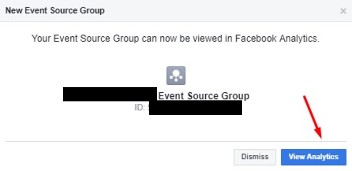 analisa event source group di facebook analytics