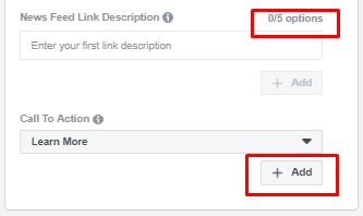 cta dan deskripsi untuk dynamic creative