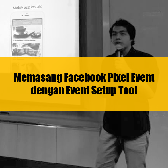 memasang facebook pixel event dengan event setup tool
