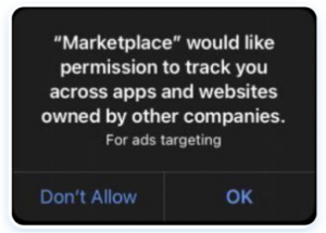 ATT prompt update ios 14