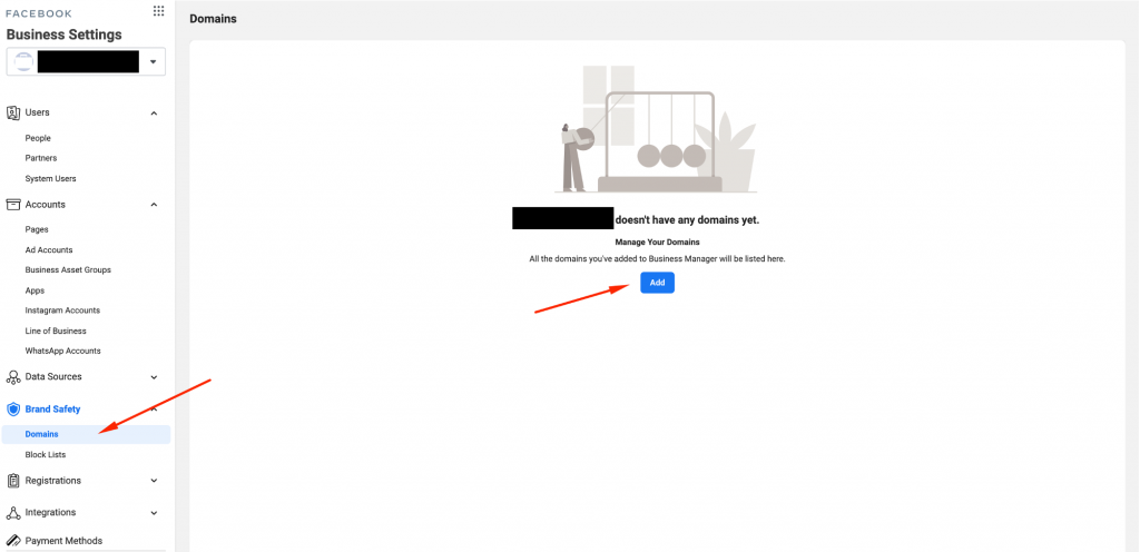 verifikasi domain di business manager