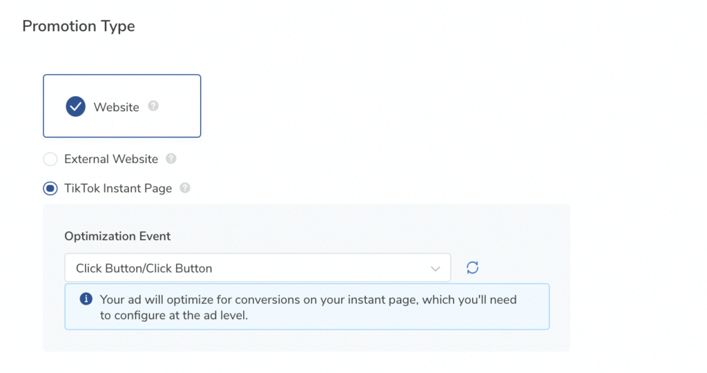 optimasi klik button instant page