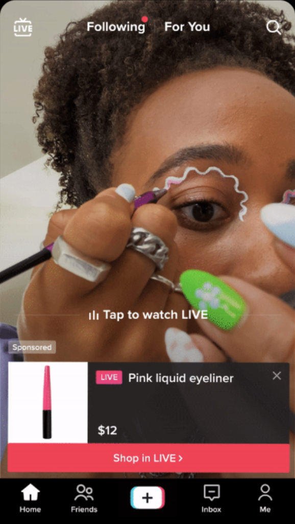 live shopping ads