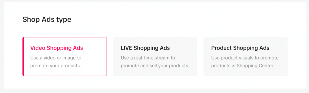 tipe shopping ads tiktok